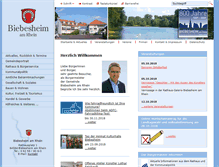Tablet Screenshot of biebesheim.de